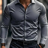 Cazel | Camisa elegante de mangas longas com botões