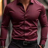 Cazel | Camisa elegante de mangas longas com botões