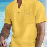 Cazel | Camisa elegante de mangas curtas