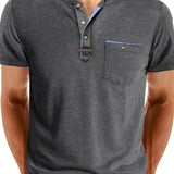Cazel | T-shirt de gola redonda elegante com bolso