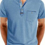 Cazel | T-shirt de gola redonda elegante com bolso