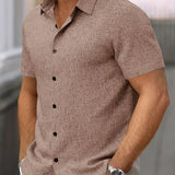 Cazel | Camisa de Manga Curta Leve em Mistura de Linho