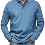 Cazel | Camisa Poloshirt Casual de Manga Longa