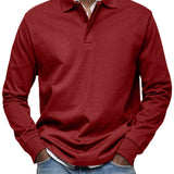 Cazel | Camisa Poloshirt Casual de Manga Longa