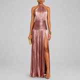 ÉLÉA™ | Vestido Longo Plissado Elegante