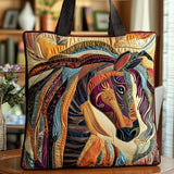 Bolsa Artesanal - Cavalo em Mosaico Multicolorido