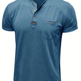 Cazel | T-shirt de gola redonda elegante com bolso