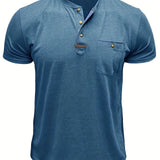 Cazel | T-shirt de gola redonda elegante com bolso