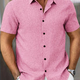 Cazel | Camisa de Manga Curta Leve em Mistura de Linho