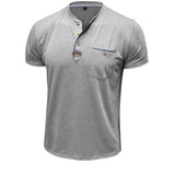 Cazel | T-shirt de gola redonda elegante com bolso