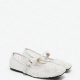 Jasmine - Ballerinas Ortopédicas Mary Jane Bordado Floral