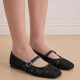 Jasmine - Ballerinas Ortopédicas Mary Jane Bordado Floral