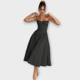 Gessiné - Mini Vestido Corsé Sem Mangas