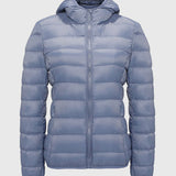 Puffer Casaco Leve com Enchimento de Penas