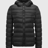 Puffer Casaco Leve com Enchimento de Penas