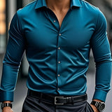 Cazel | Camisa elegante de mangas longas com botões