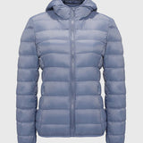 Puffer Casaco Leve com Enchimento de Penas