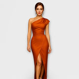 Vestido Assimétrico Elegante para a Noite