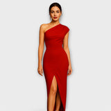Vestido Assimétrico Elegante para a Noite