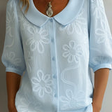 Aurélie™ | Blusa leve com padrão floral