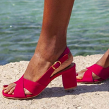 Celeste | Sandálias de Verão Azuis, Elegância Solar