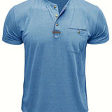 Cazel | T-shirt de gola redonda elegante com bolso
