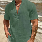 Cazel | Camisa de verão elegante com gola alta