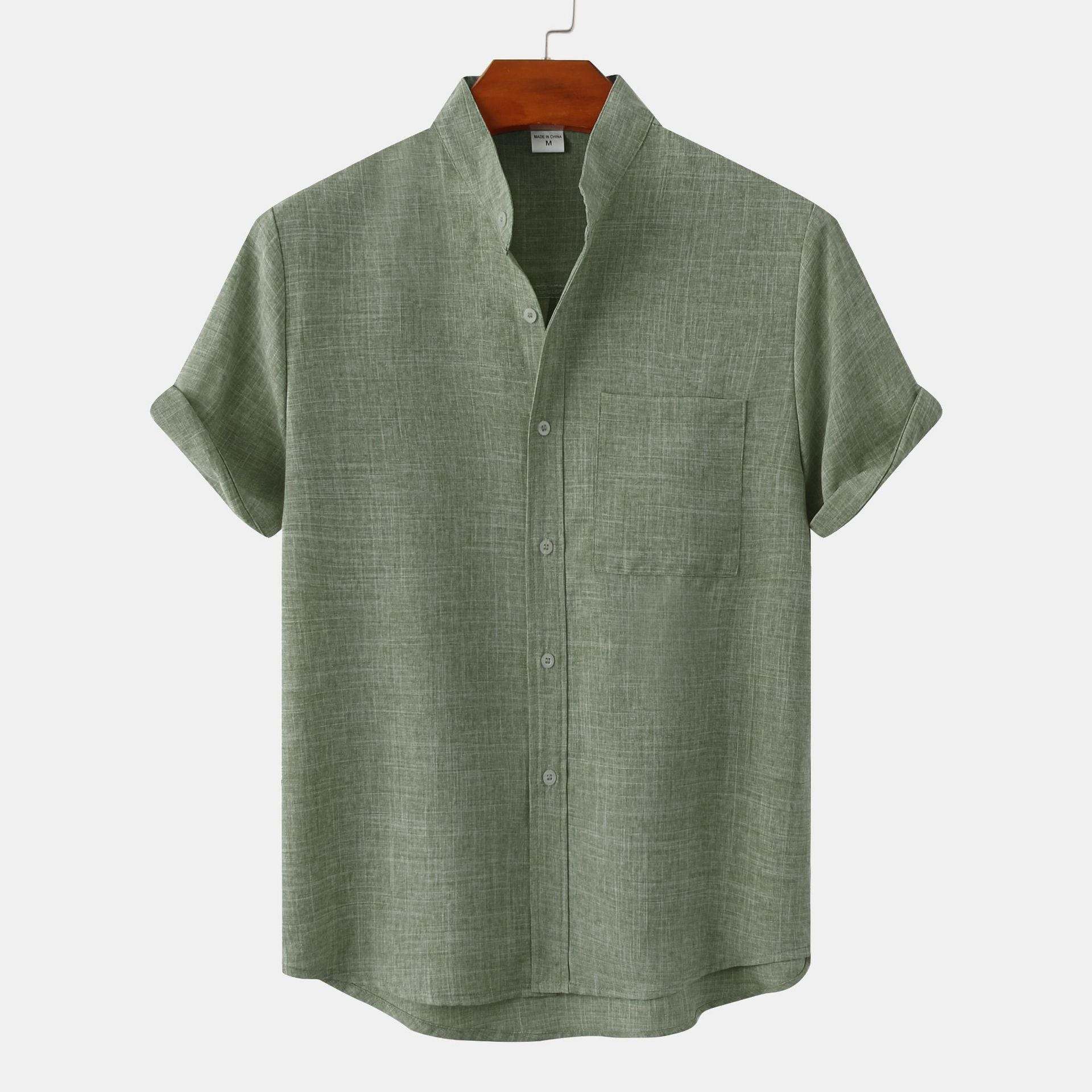Cazel | Camisa Lisa de Algodão com Botões