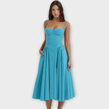 Gessiné - Mini Vestido Corsé Sem Mangas