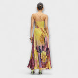 Kiara - Vestido curto com padrão Ikat vibrante