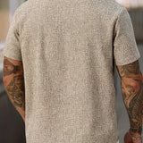 Cazel | Camisa de Manga Curta Leve em Mistura de Linho