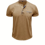 Cazel | T-shirt de gola redonda elegante com bolso