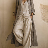 Letizia | Conjunto de três peças com cardigan longo boho