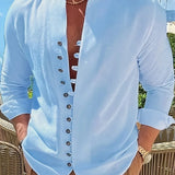 Cazel | Camisa leve em algodão de mangas longas