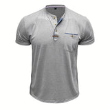 Cazel | T-shirt de gola redonda elegante com bolso