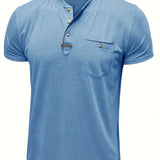 Cazel | T-shirt de gola redonda elegante com bolso