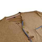 Cazel | T-shirt de gola redonda elegante com bolso