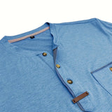 Cazel | T-shirt de gola redonda elegante com bolso