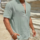 Cazel | Camisa de verão elegante com gola alta