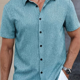 Cazel | Camisa de Manga Curta Leve em Mistura de Linho