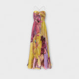 Kiara - Vestido curto com padrão Ikat vibrante