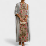 Rafaela – Vestido longo elegante com casaco combinando