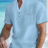 Cazel | Camisa elegante de mangas curtas