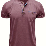 Cazel | T-shirt de gola redonda elegante com bolso