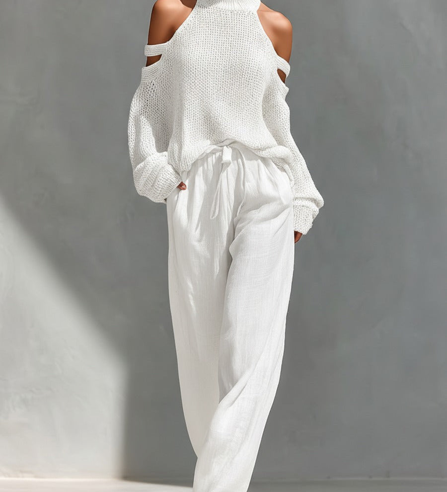 Camilla | Conjunto moderno em malha e linho