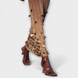 Kathleen - Vestido Maxi Goldigs em Tricô