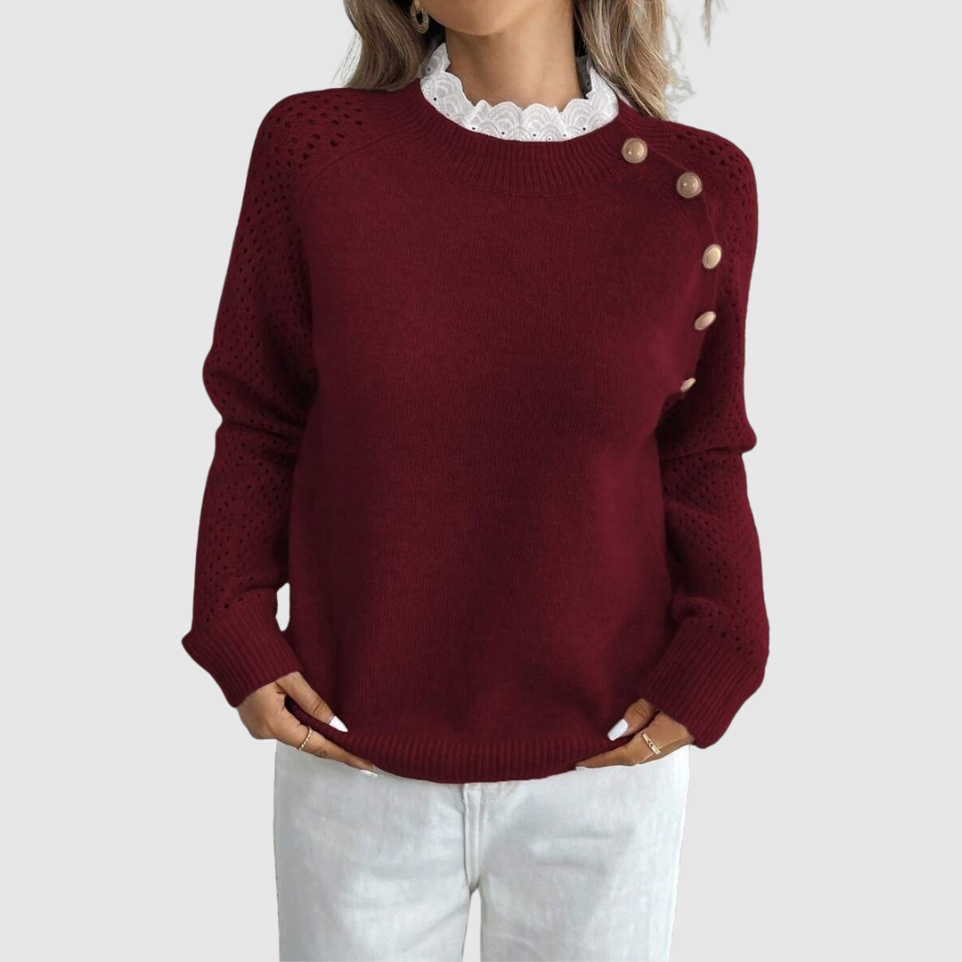 Emily™ - Camisola com Detalhes em Renda