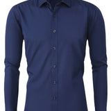 Cazel | Camisa elegante de mangas longas com botões