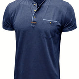 Cazel | T-shirt de gola redonda elegante com bolso