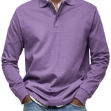 Cazel | Camisa Poloshirt Casual de Manga Longa